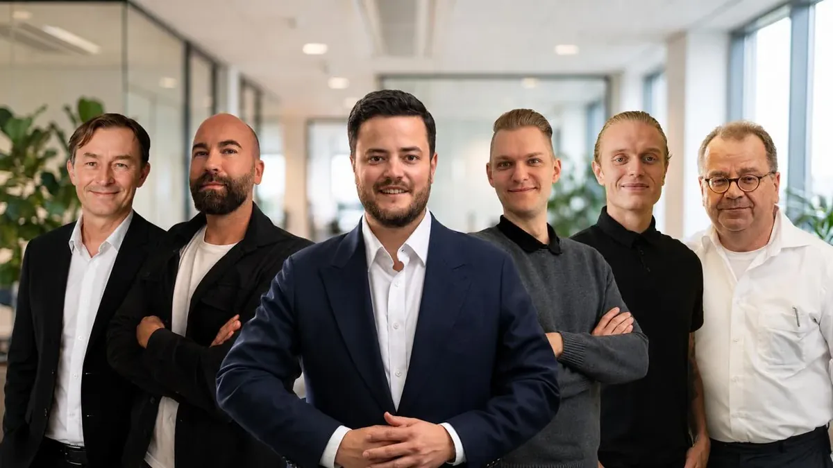 Das Beraterteam der Firmenrechtsschutz-Helden, von links: Daniel Wuttke, Daniel Terruhn, Max Rothfuchs, Alexander Müller, Nils Schwarz und Steffen Renner
